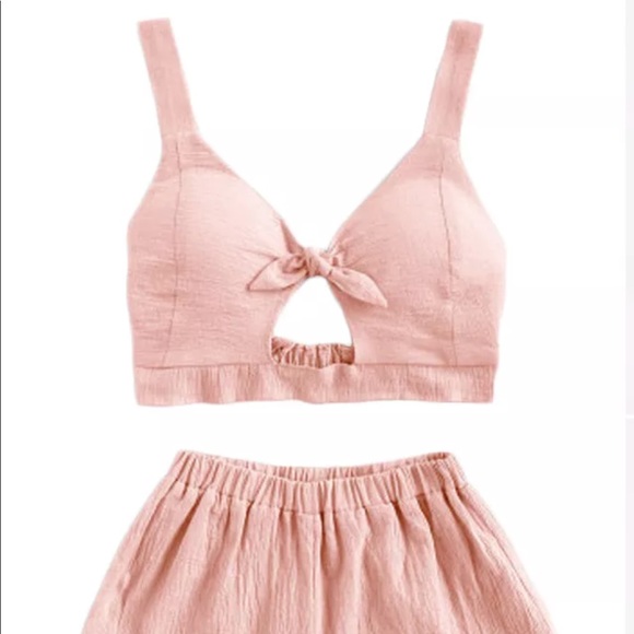 Pants - Last one Crop top shorts outfit set festival Pinup Doll E1